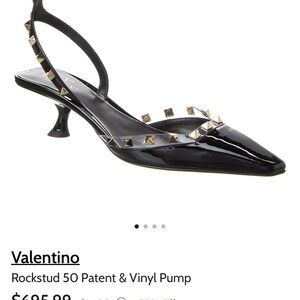Valentino Rockstud 50 Patent Pump - Size 42